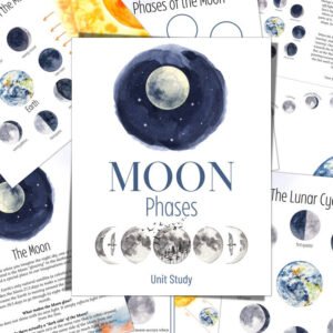 Moon Phases Montessori Mini Unit Study (Printable PDF)