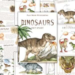 Dinosaur Unit Study: Homeschool Science Printable (Instant Download)