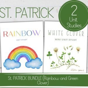 St. PATRICK BUNDLE, Rainbow Unit and White Clover Unit, Homeschool Printable, Instant Download