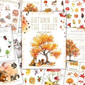 Autumn in the Forest Unit Study: Nature Study and Activities, Instant Download