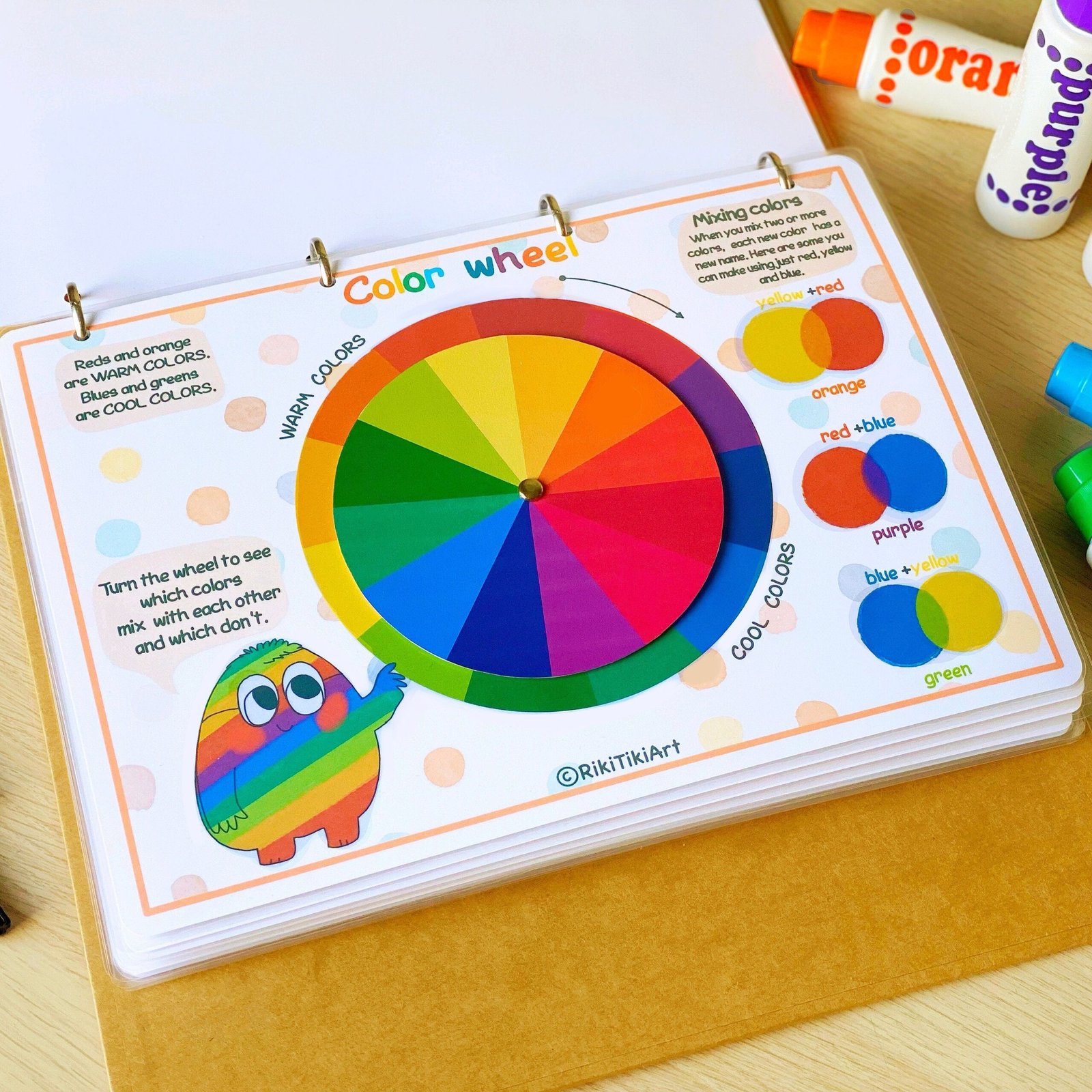 Color Sorting Activity Personalized Preschool Busy Book Printable Montessori Toddler Quiet Book Homeschool Learning Binder for Kids - Image 3