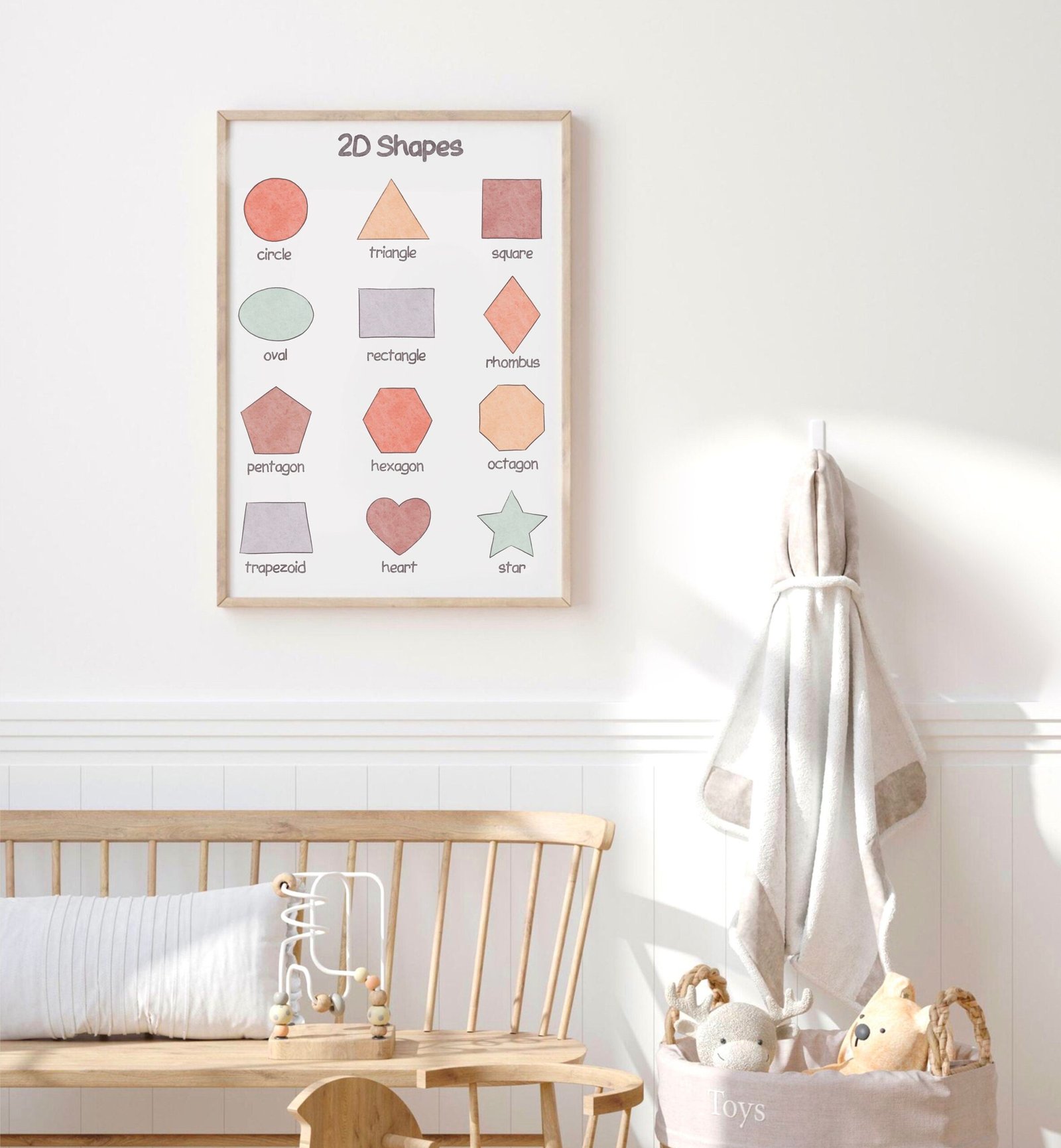 2D Shapes Poster, Montessori Classroom Decor (Digital Download) - Image 2