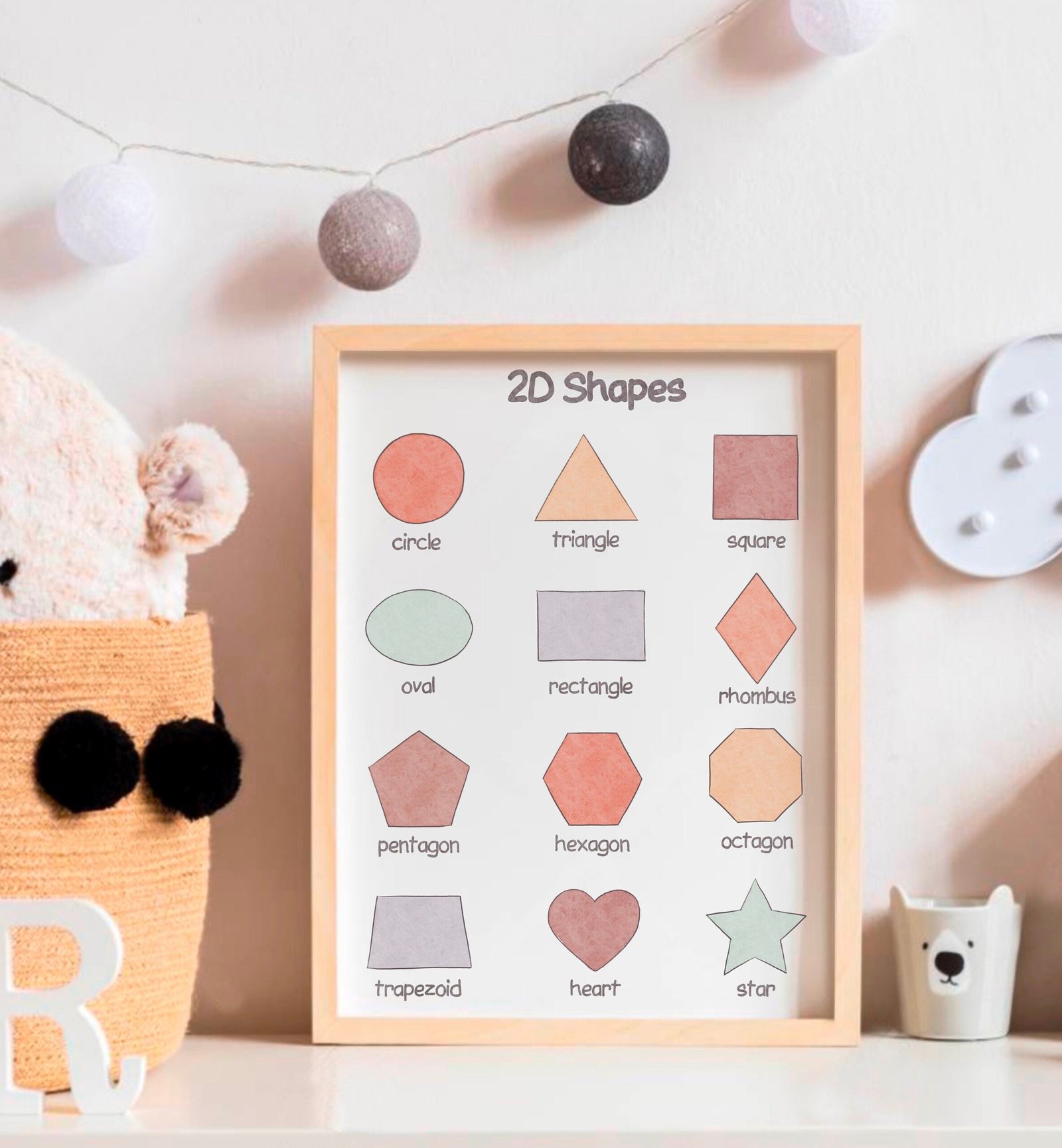 2D Shapes Poster, Montessori Classroom Decor (Digital Download) - Image 4