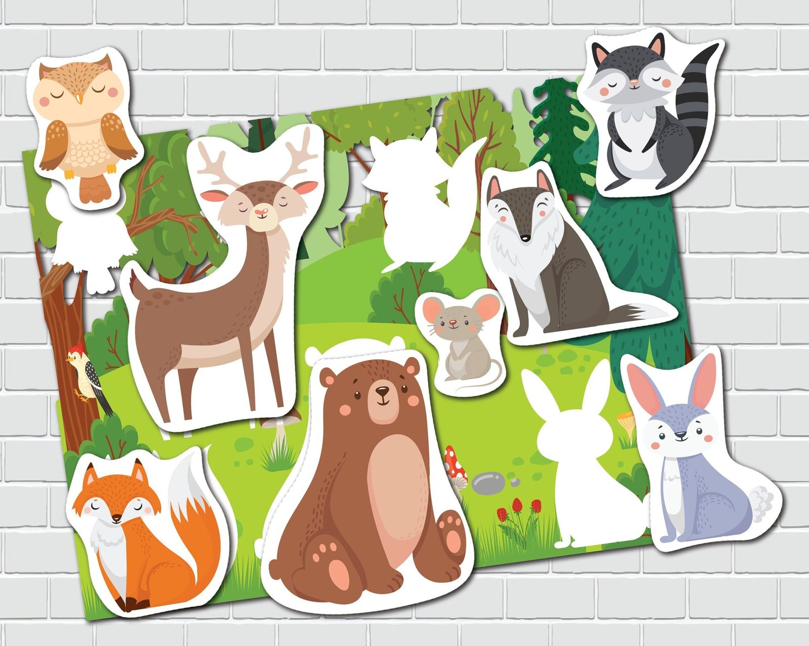 Animals Matching Activity Preschool Worksheets Toddler Busy Book Pages Learning Binder World Animals Quiet Book File Folder Games - Image 6