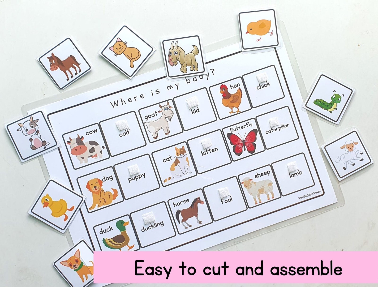 Busy binder activity,preschool learning,Homeschool,Toddler educational activity,Busy Book Ideas,2 year old,file folder game - Image 2