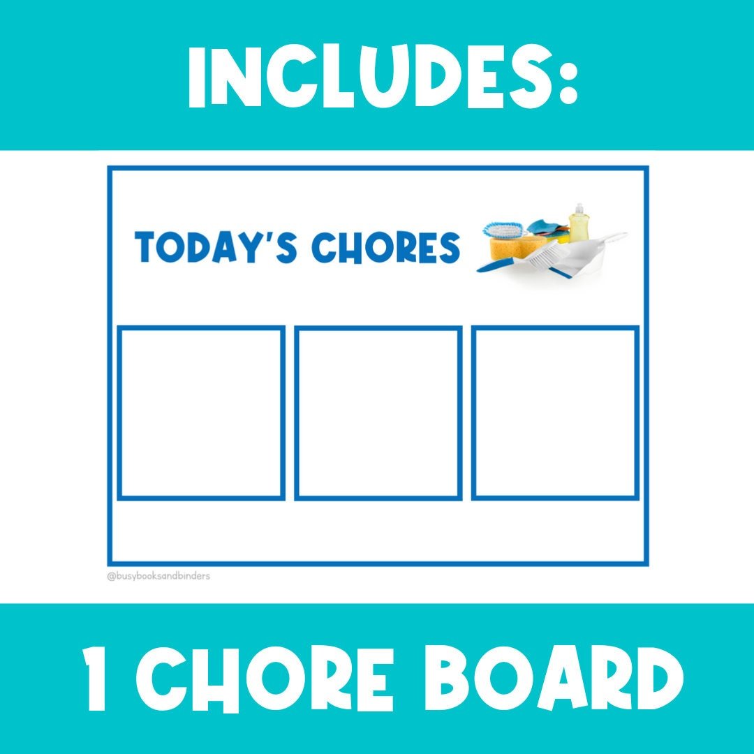 40 CHORES TASK CARDS | Chore Chart | Daily Routine | First Then Board | Visual Aid | Visual Schedule | Behavior Chart | Real Pictures - Image 3