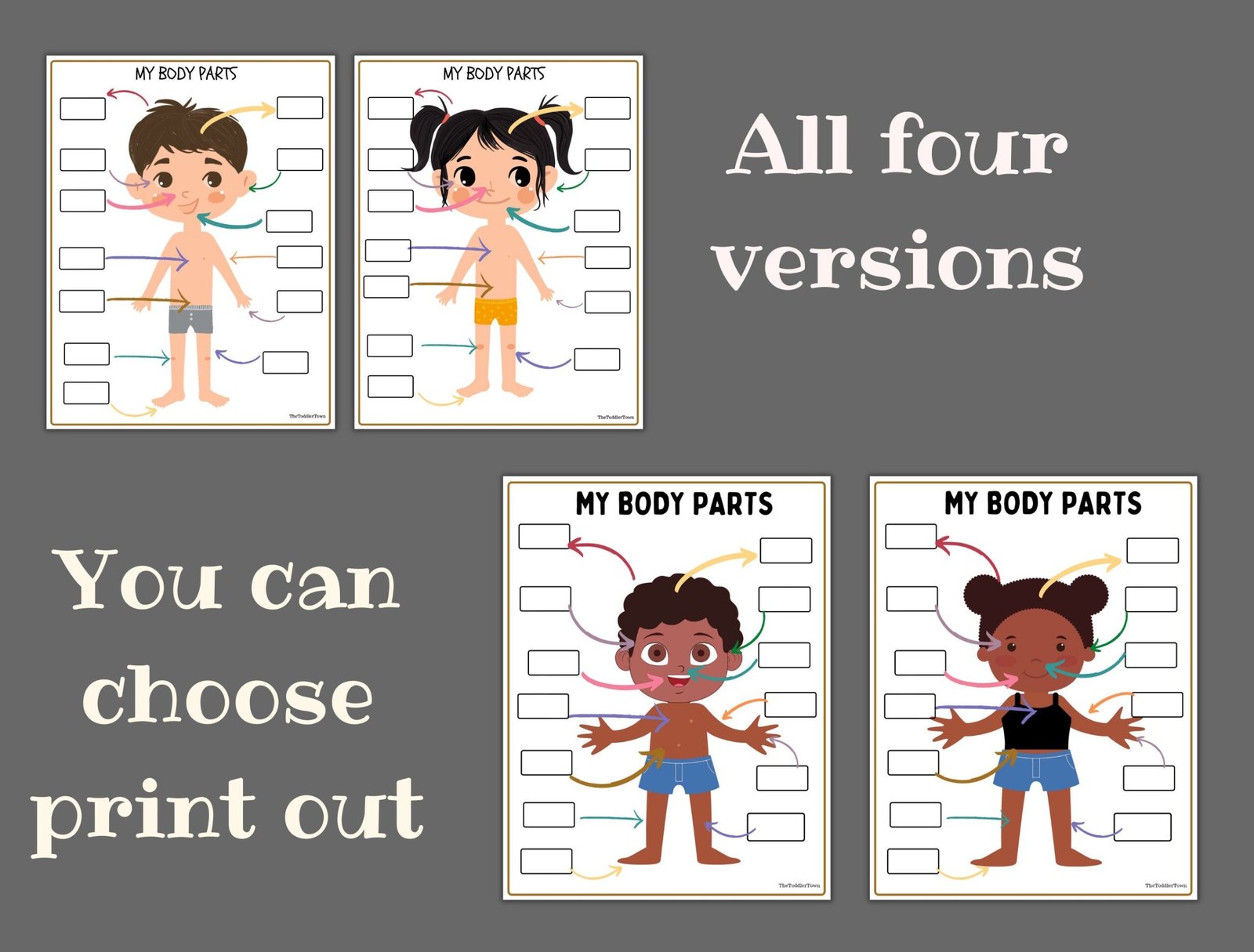 Busy binder activity|Body parts|homeschool curriculum|Preschool Worksheet|Busy Book Ideas|2 year old|file folder game - Image 3