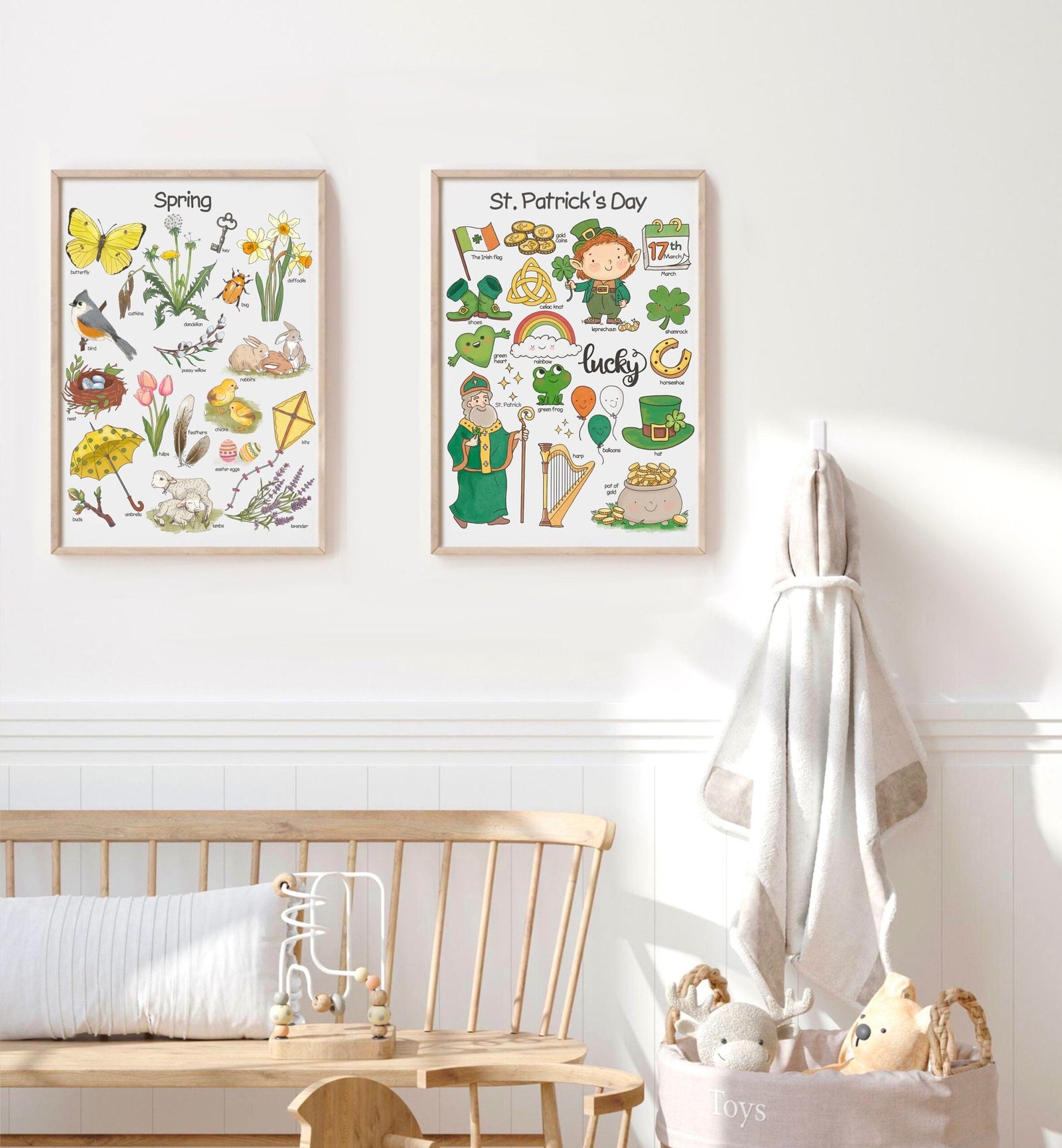 St Patricks Day Poster Homeschool Downloadable Prints Educational Posters for Toddlers Playroom Wall Decor Montessori Printable Wall Art - Image 3