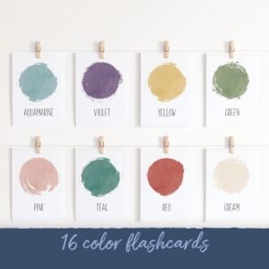 Color Flashcards: Toddler Preschool Learning (Digital Download)