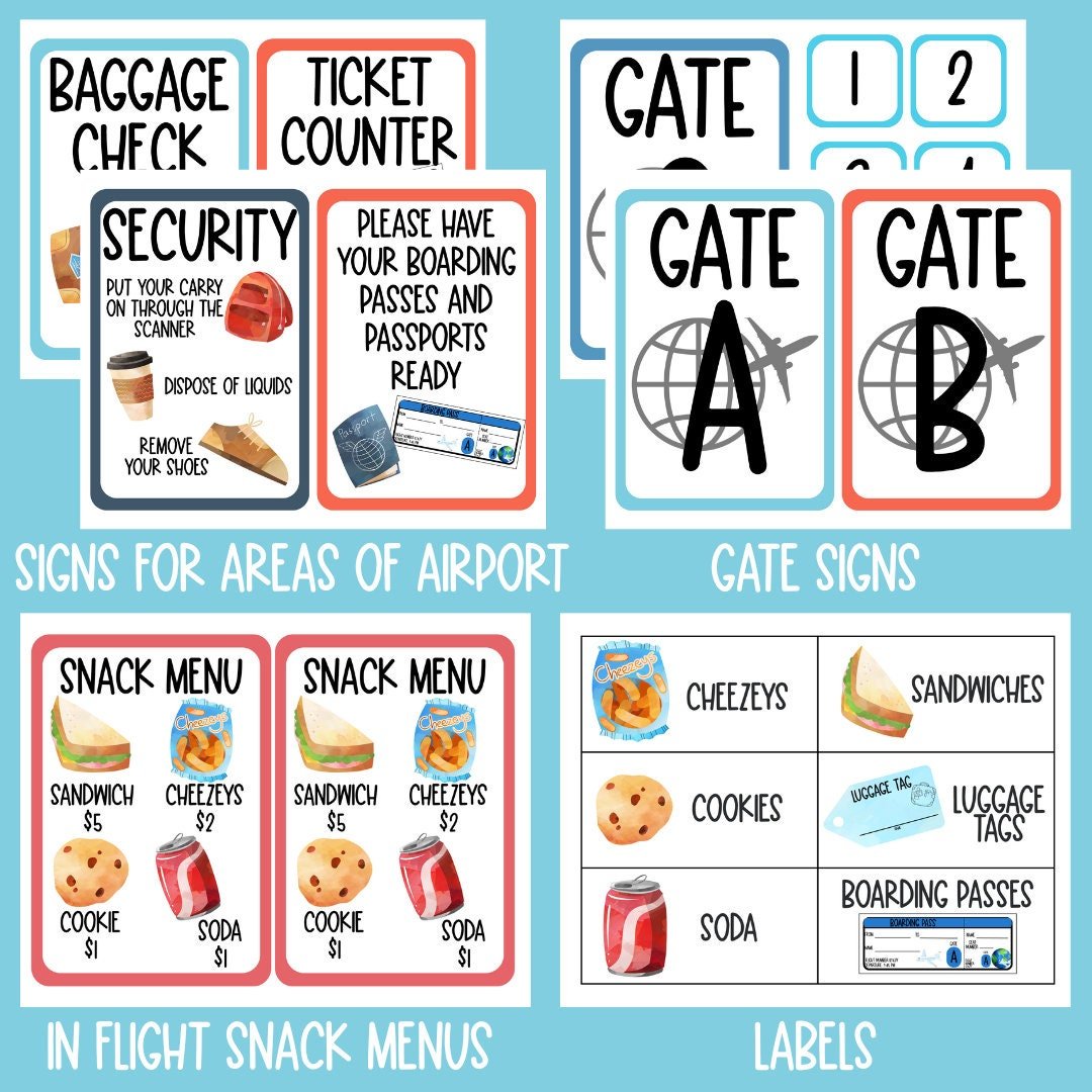 Airport Dramatic Play, Airplane Dramatic Play, Pretend Play, Classroom Dramatic Play, Preschool Dramatic Play, PreK Teacher, Preschool - Image 4