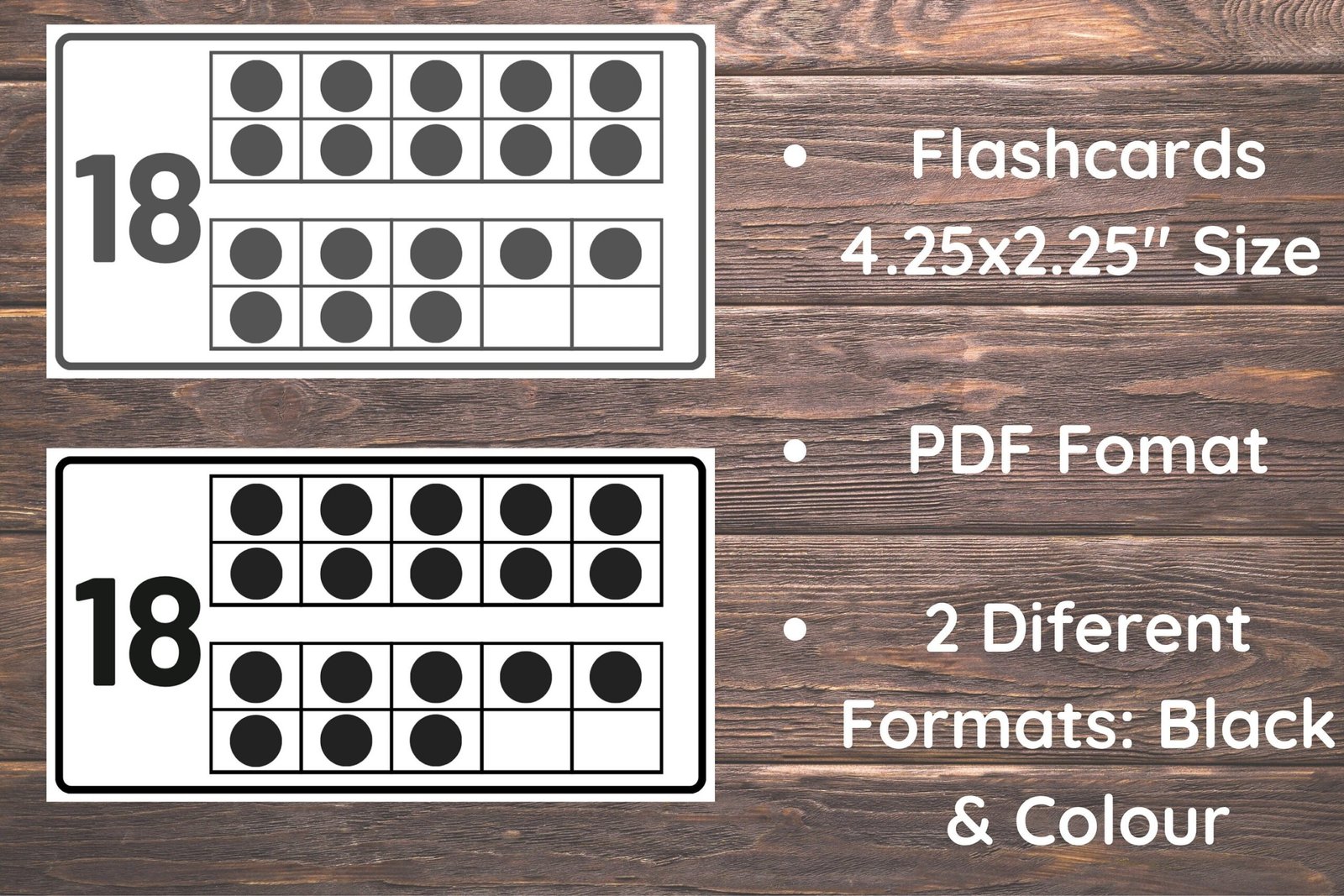 20 Printable Ten Frame Counting Mental Math Flash Cards | Preschool-Second Grade | Educational Learning Activity | Counting 1 to 20 - Image 5