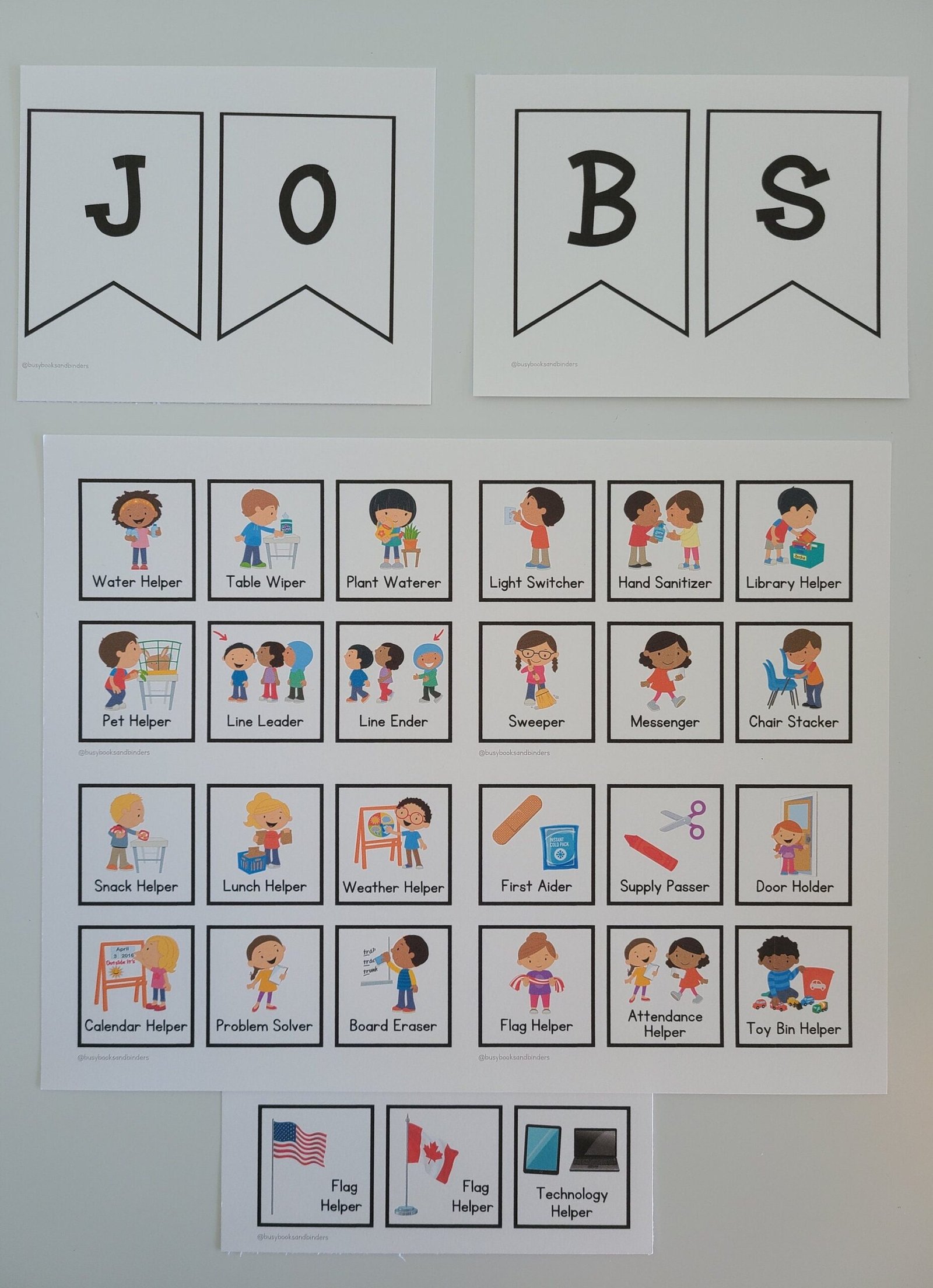 25 Classroom Jobs Cards | Classroom Visual Task Cards | Classroom Decor | Daily Routine Chart | Daycare | Classroom Printables | Teacher - Image 2