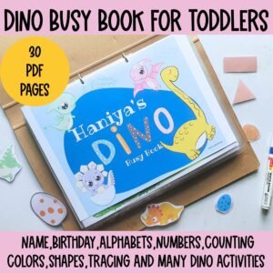Toddler Busy Book, Preschool Curriculum Learning Binder, Preschool activities, Homeschool resources, Montessori busy book
