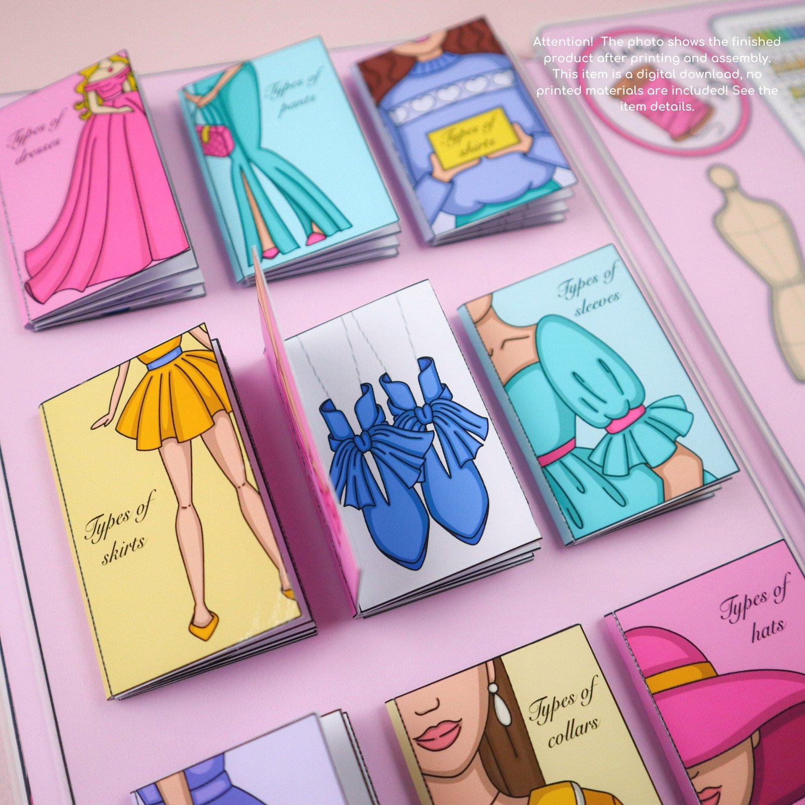 Printable Paper Dollhouse with Fashion Designer Doll – DIY Creative Toy for Kids Aged 9-12 PDF Digital Download - Image 6