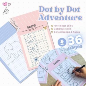 Symmetry Activity: Dot to Dot Pattern Printable (PDF Download)