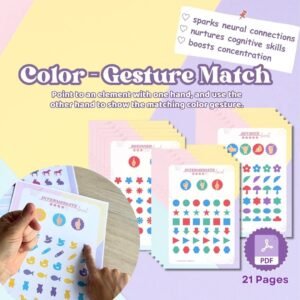 Color Gesture Match Activity Book: Brain Boosting Neuroexercise (PDF)
