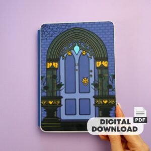 Printable Gothic Dollhouse Busy book for kids, PDF, Instant download, DIY Kits for Kids PDF Digital Download