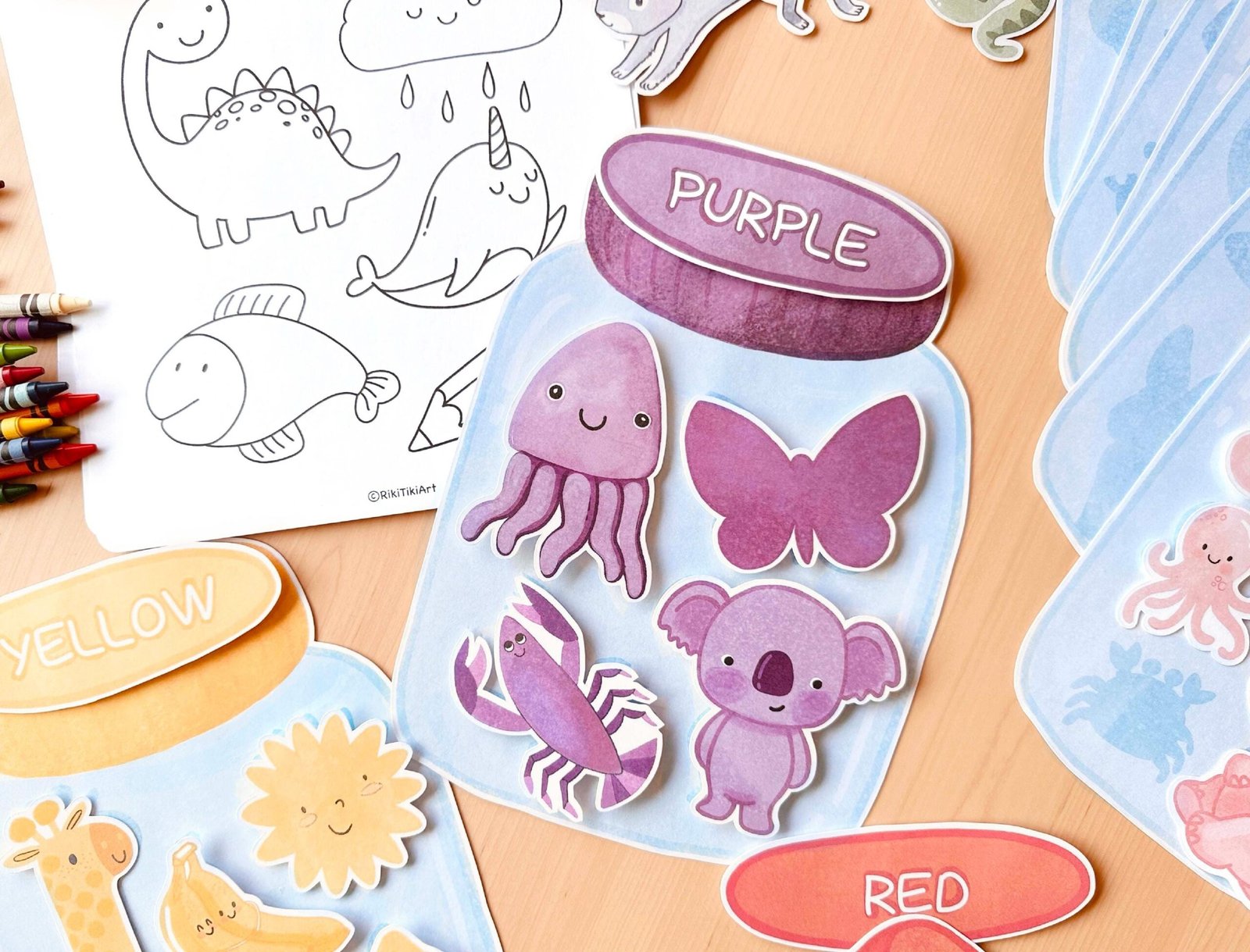 Color Sorting Jars: Montessori Toddler Matching Game - Image 5