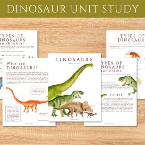Printable Dinosaur Unit Study | Homeschool | Supplemental Study
