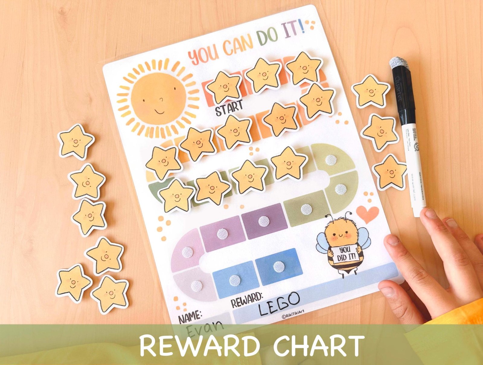 Printable Reward Chart for Kids Toddler Goal Chart Printable Kids Routine Chart Colourful Rainbow Behavior Daily Chore Chart for Toddlers