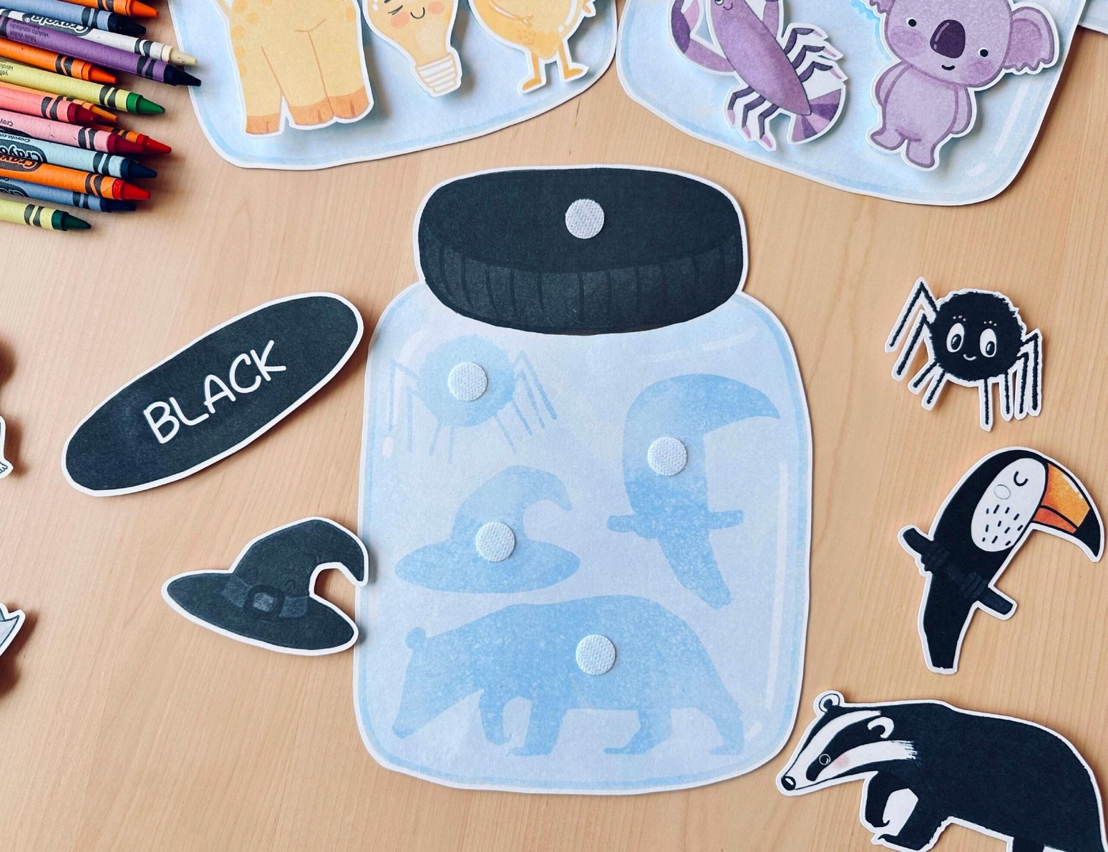 Color Sorting Jars: Montessori Toddler Matching Game - Image 4