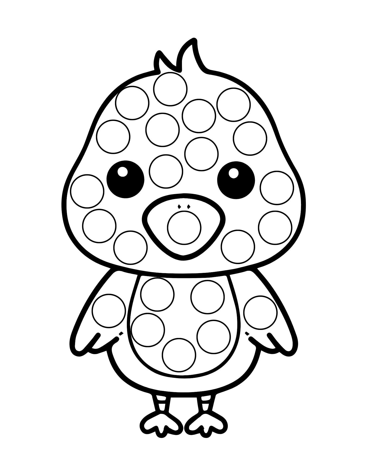 Animal Dot Marker Coloring Page, Do a dot activity, Printable Dab It Worksheets,Kids Coloring Page Digital Coloring Book, Preschool Busybook - Image 5