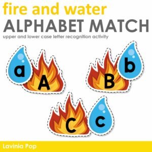 Alphabet Match Firefighter Community Helper Printable Activity