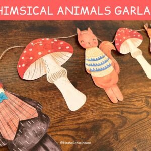 Watercolor Animals Garland: Whimsical Nursery Decor (PDF)