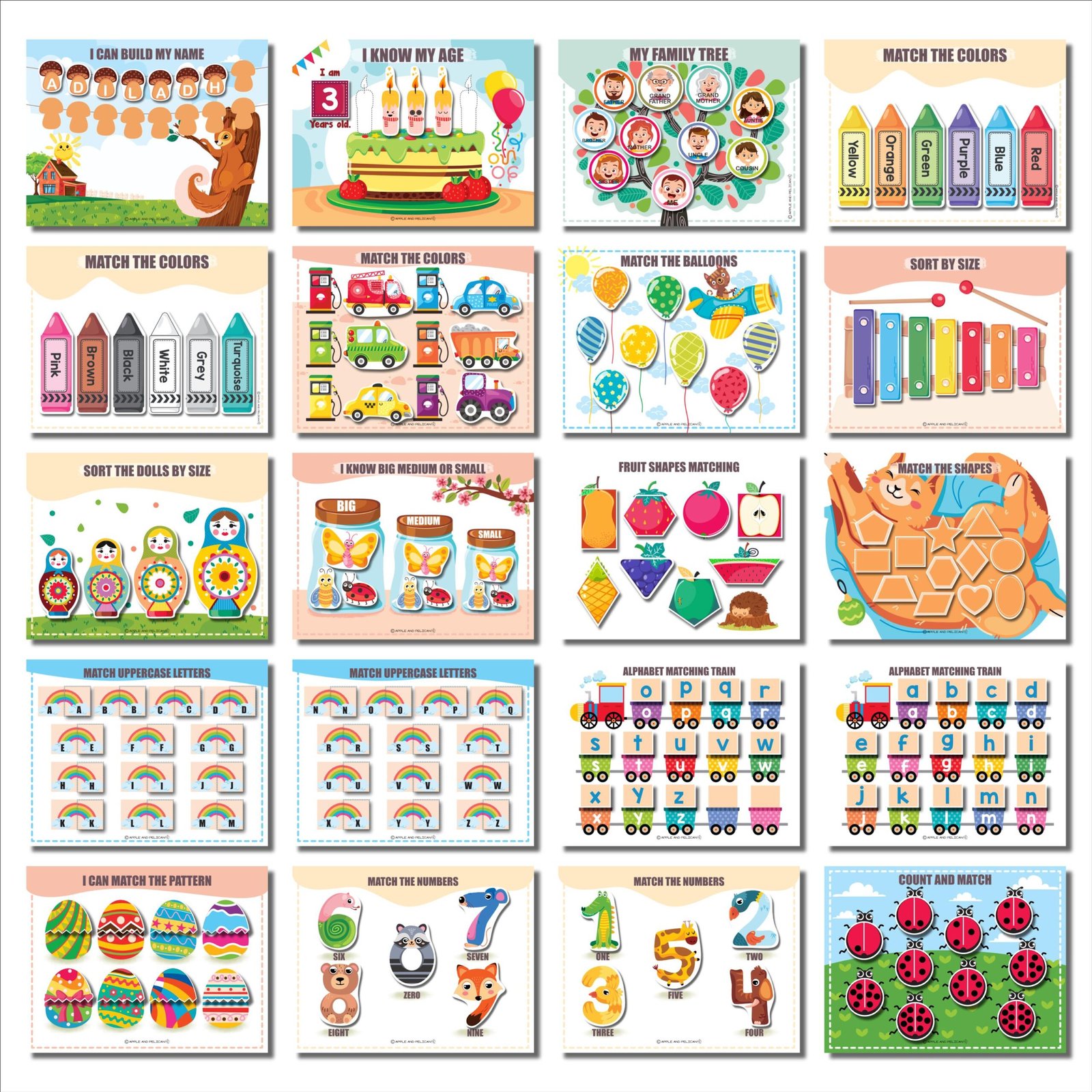 Busy Book Printable, Toddler Learning Binder, Kids Quiet Book, Preschool Activity, Homeschool Resources, Montessori Materials, Busy Binder - Image 3