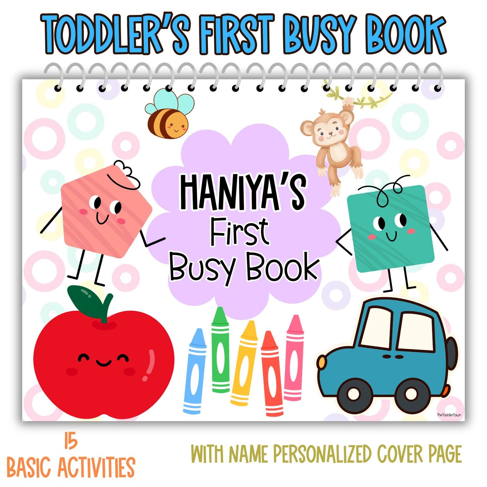 Toddler busy book, preschool curriculum, Learning Binder, Homeschool Resources, Montessori Materials, Quiet Book, Busy Binder