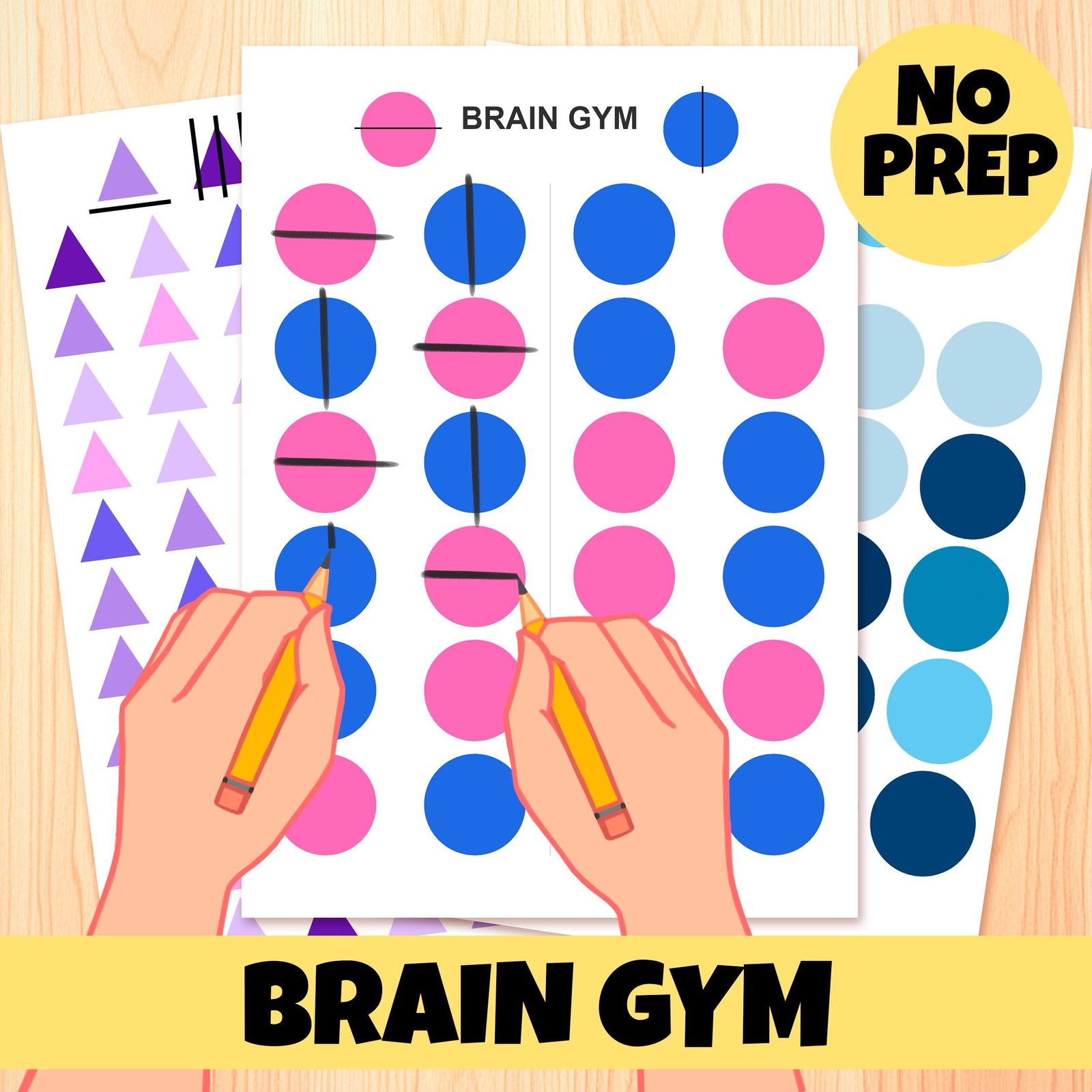 Brain Gym Exercises PDF: Kids Cognitive & Motor Skills Activity (Instant Download)