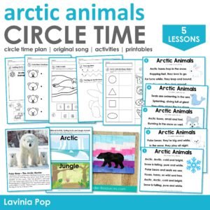 Arctic Animals Preschool Theme Curriculum Printables | Preschool Circle Time Lessons & Activities