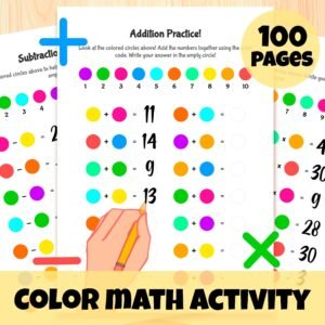 100 Math Worksheets for Kids: Addition, Subtraction, Multiplication (PDF)