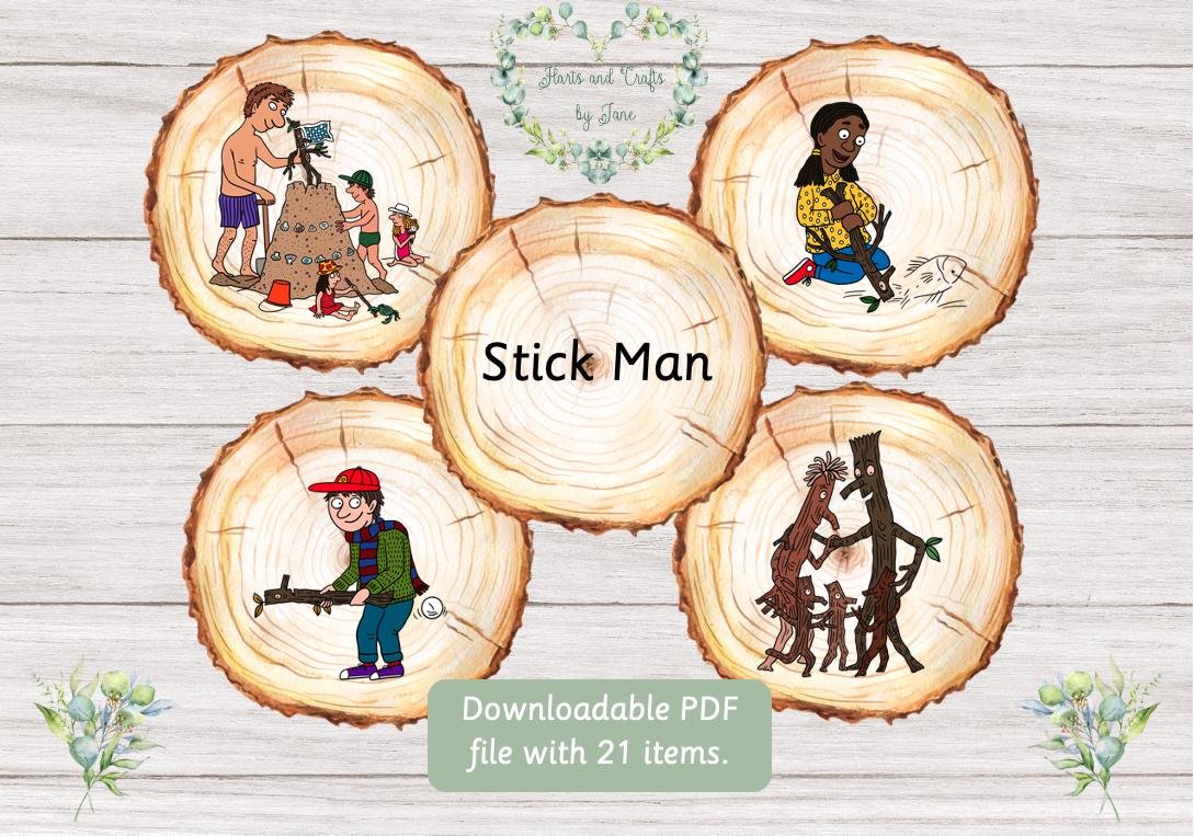 Stick Man Storytelling Flash Cards: Montessori Learning (PDF)