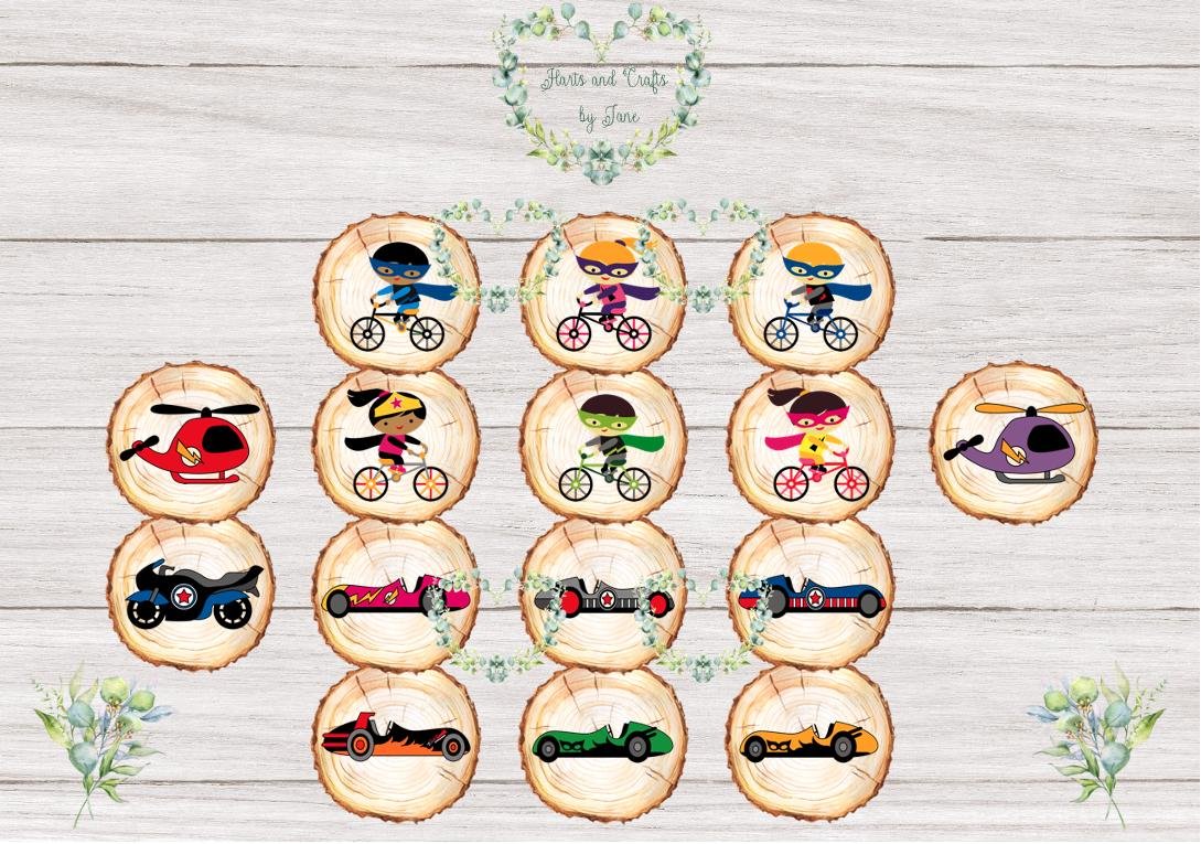 Superhero Flash Cards: Transport & Skylines (Digital Download) - Image 2