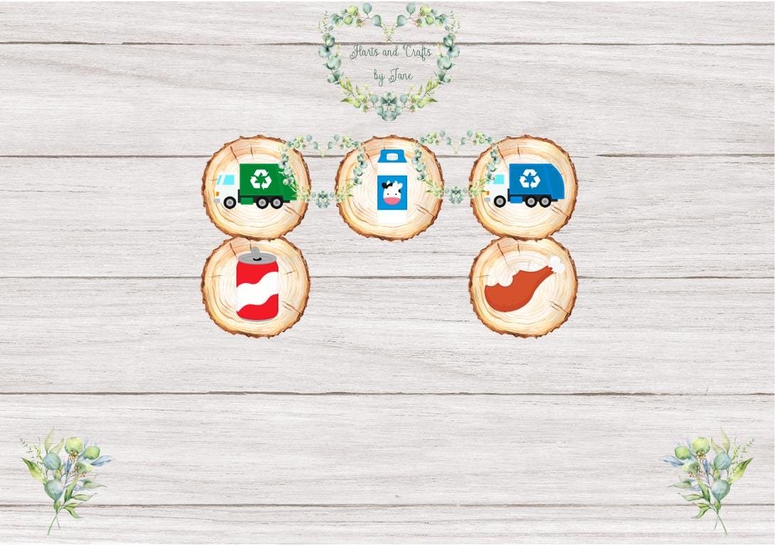 Recycling Flash Cards: Earth Day Community Helpers (PDF Download) - Image 5