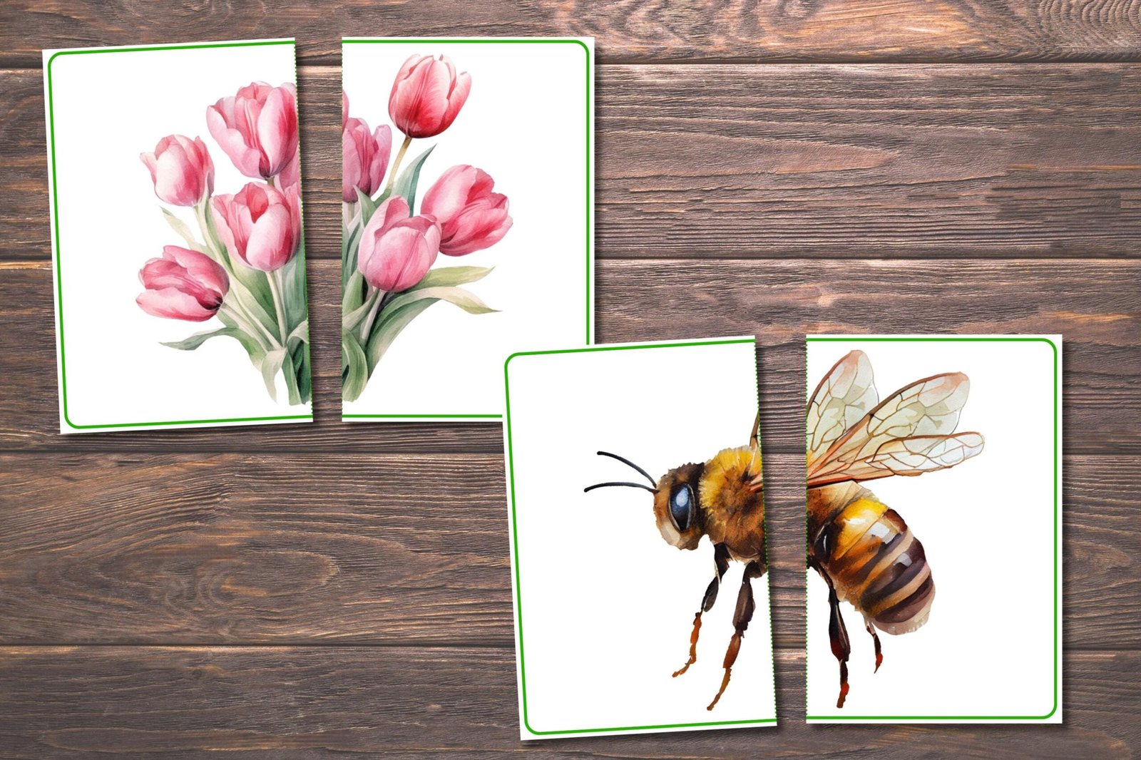 Spring Matching Toddler Activity, Spring Matching, Montessori, Homeschool Resource, Flowers, Spring Animals, Spring Matching Game - Image 2
