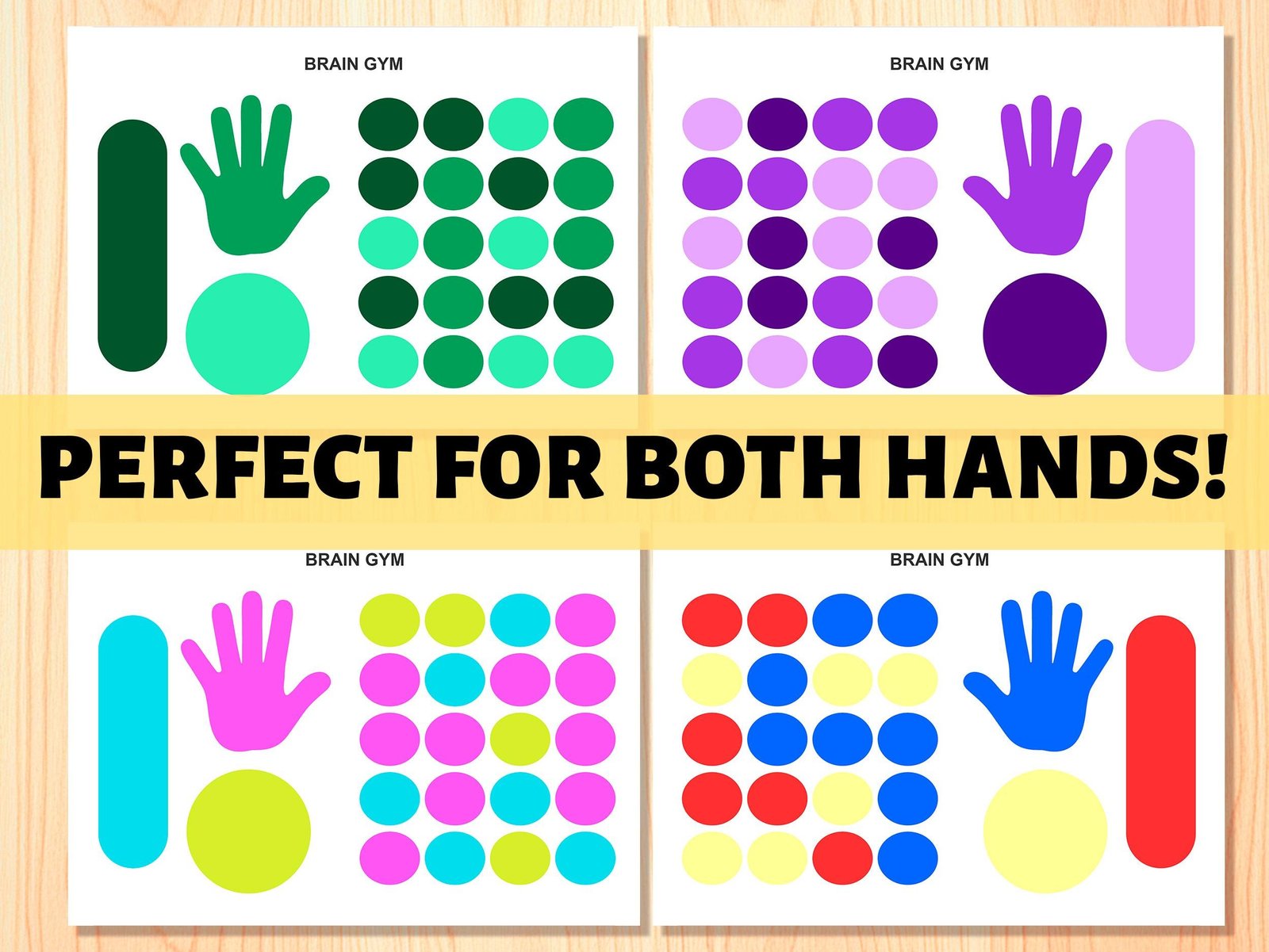 Brain Gym Activity Sheets: Kids Motor Skills Exercises (PDF Download) - Image 3