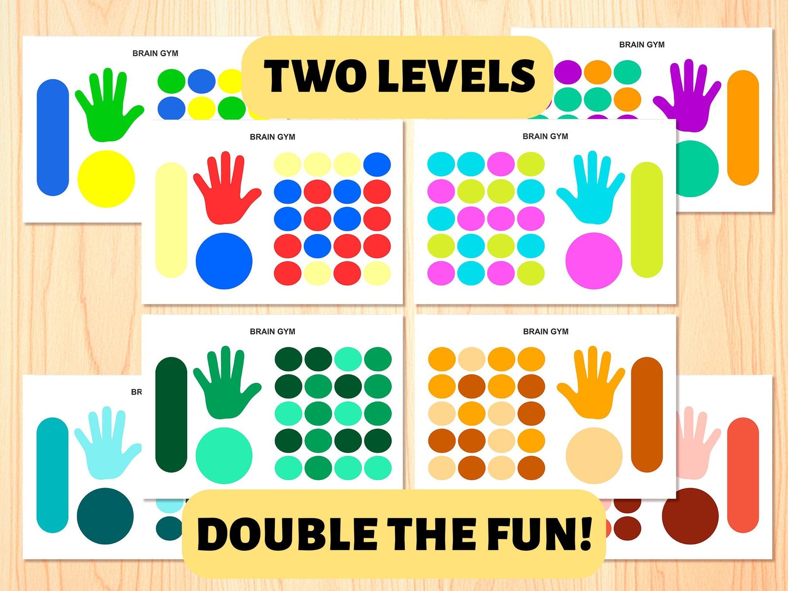 Brain Gym Activity Sheets: Kids Motor Skills Exercises (PDF Download) - Image 4