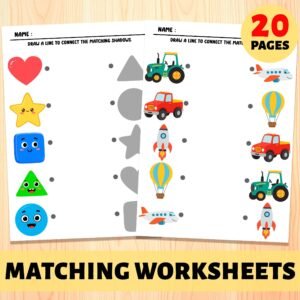 Printable Shadow Matching Worksheet: Preschool Learning Activity (PDF)