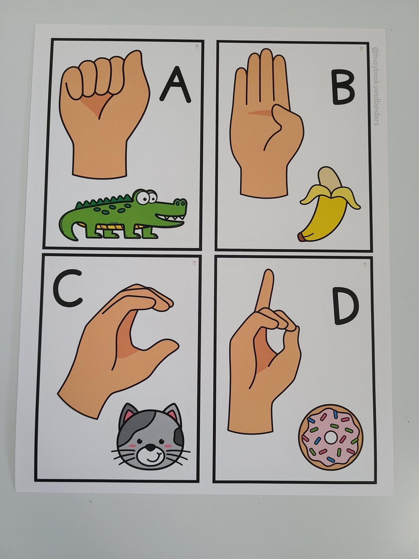 ASL Alphabet Flashcards| Hand Signs | Sign Language Flashcards | Communication | Flash Cards | ASL | Pictures | Autism | Hand Signals | Deaf - Image 2