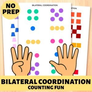 Bilateral Coordination Counting Printable: OT Activity for Kids (Digital Download)