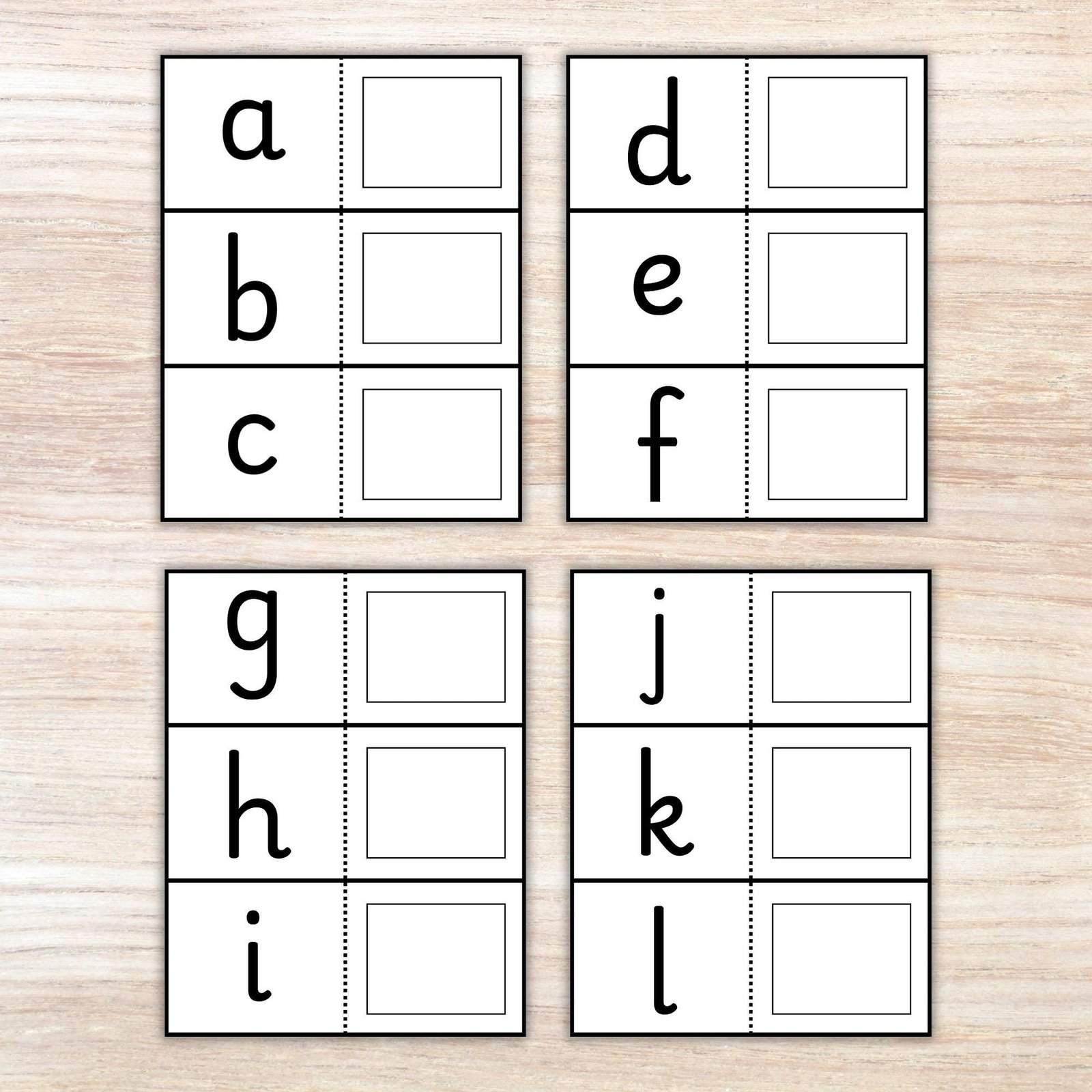 Alphabet Matching Game: Lowercase Letters, Montessori Learning (PDF) - Image 4