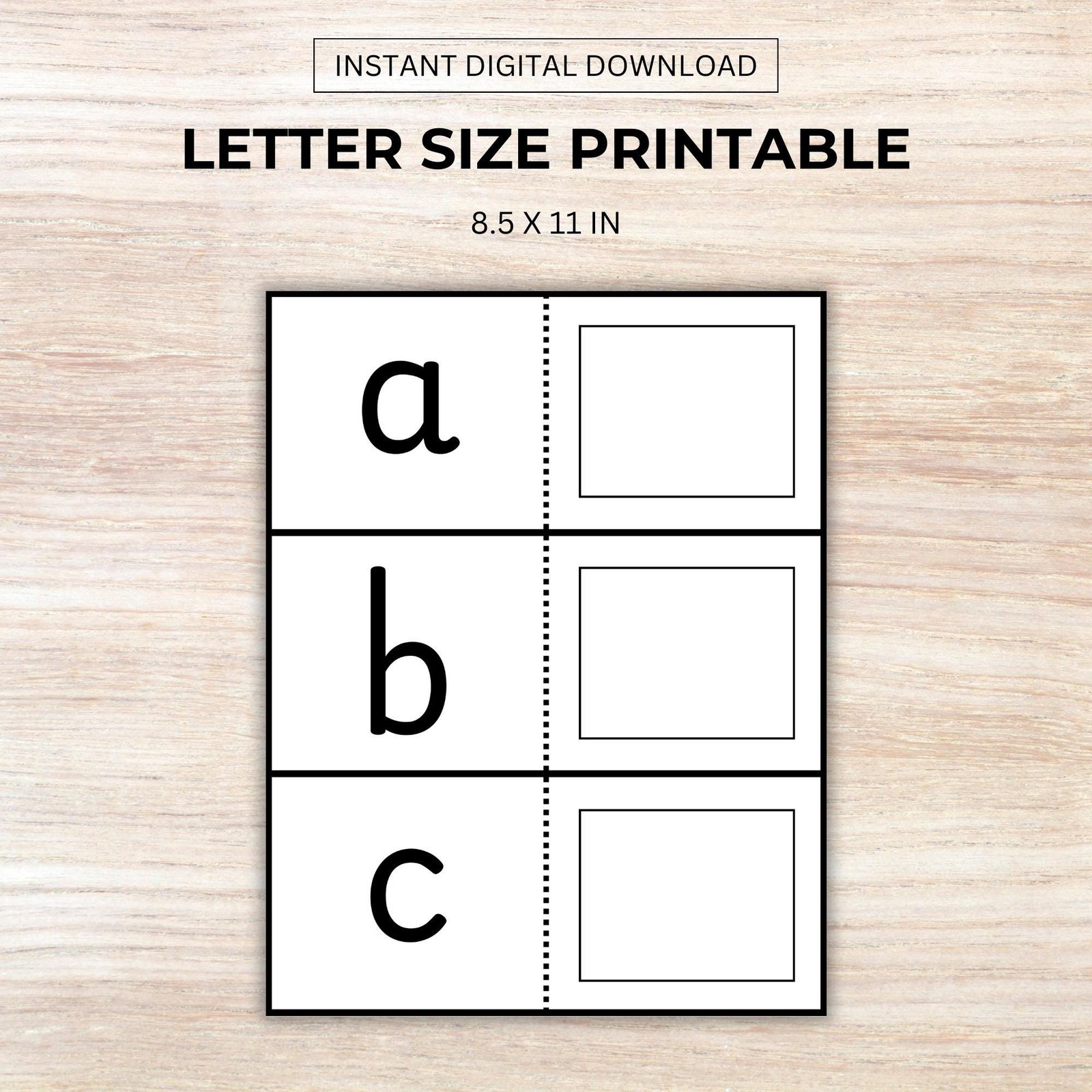 Alphabet Matching Game: Lowercase Letters, Montessori Learning (PDF) - Image 3