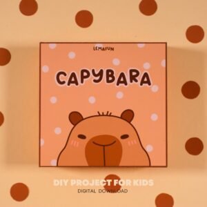 Capybara House Craft Printable | Preschool, Homeschool DIY Toy, Cut & Paste Activities | Fine Motor Skills, Digital Download, Paper Dolls