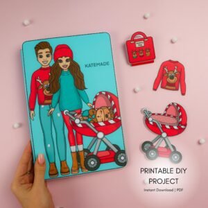 Printable Paper Dolls Dress Up Set | Digital Download | Creative Kids Activities | DIY For Kids | Instant Download | Craft At Home