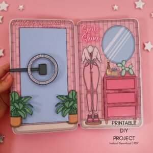 Printable Paper Dollhouse with dolls Creators Cozy Loft | Digital Download | Creative Kids Activities | Instant Download | Craft At Home