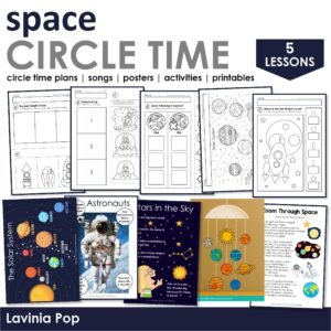 Space Preschool Theme Curriculum Printables | Preschool Circle Time Lessons & Activities