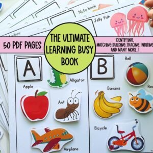 Toddler busy book preschool curriculum learning binder Montessori materials preschool busy book for homeschool curriculum toddler quiet book