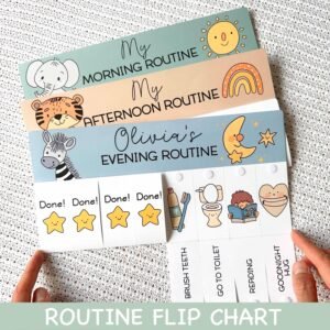 Toddler Daily Routine Chart: Printable Visual Aid (PDF Download)